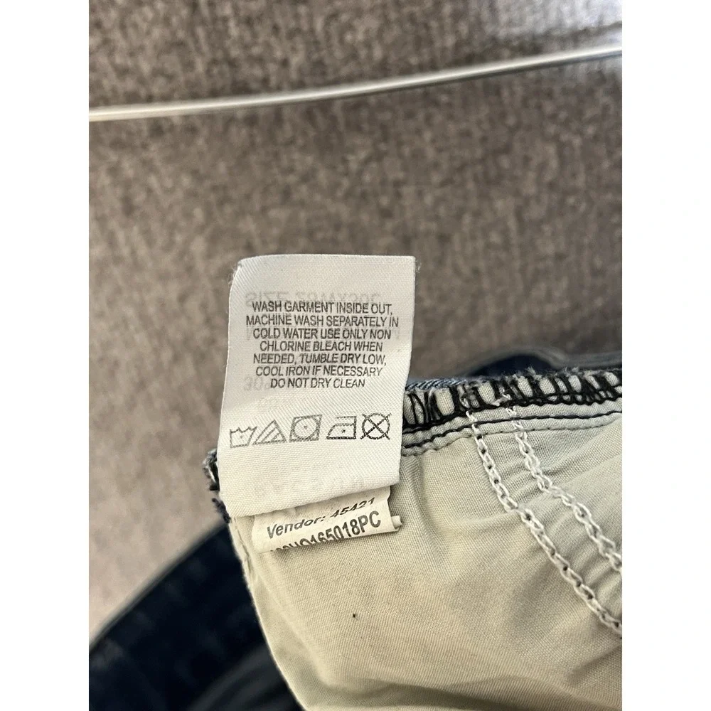 PacSun Stacked Skinny Jeans Mens 28x30 Blue Distressed Stretch Denim 5‎ Pocket